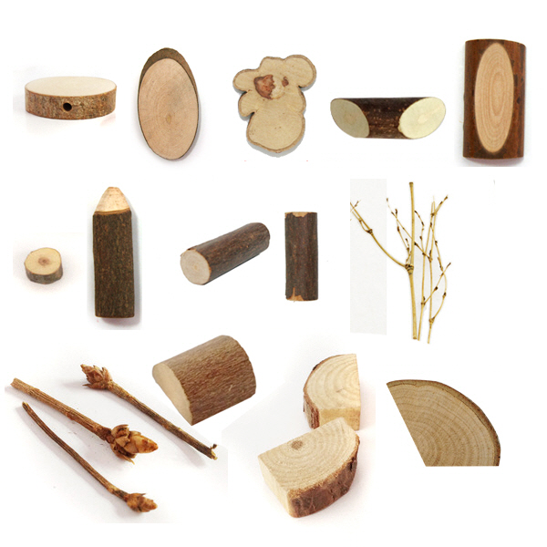 [만들기재료]천연나무조각 54종