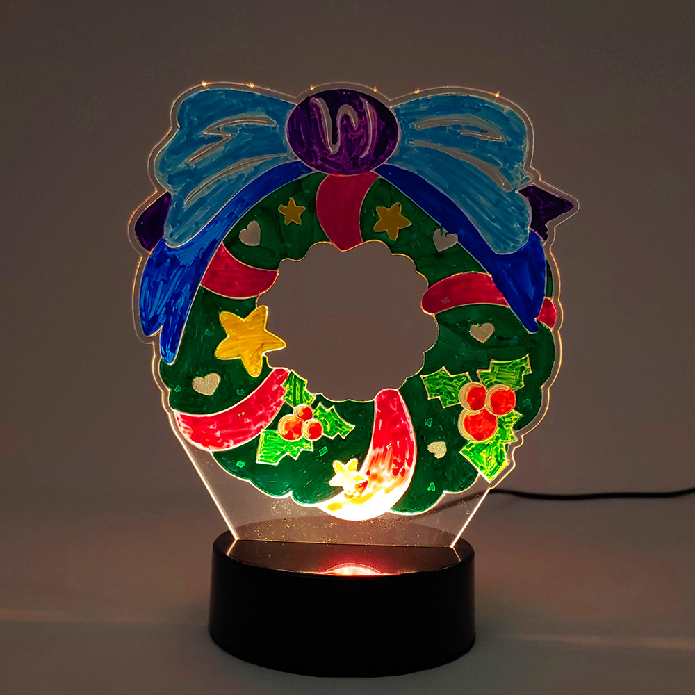 [오렌지네1576] LED 아크릴 무드등 크리스마스-리스