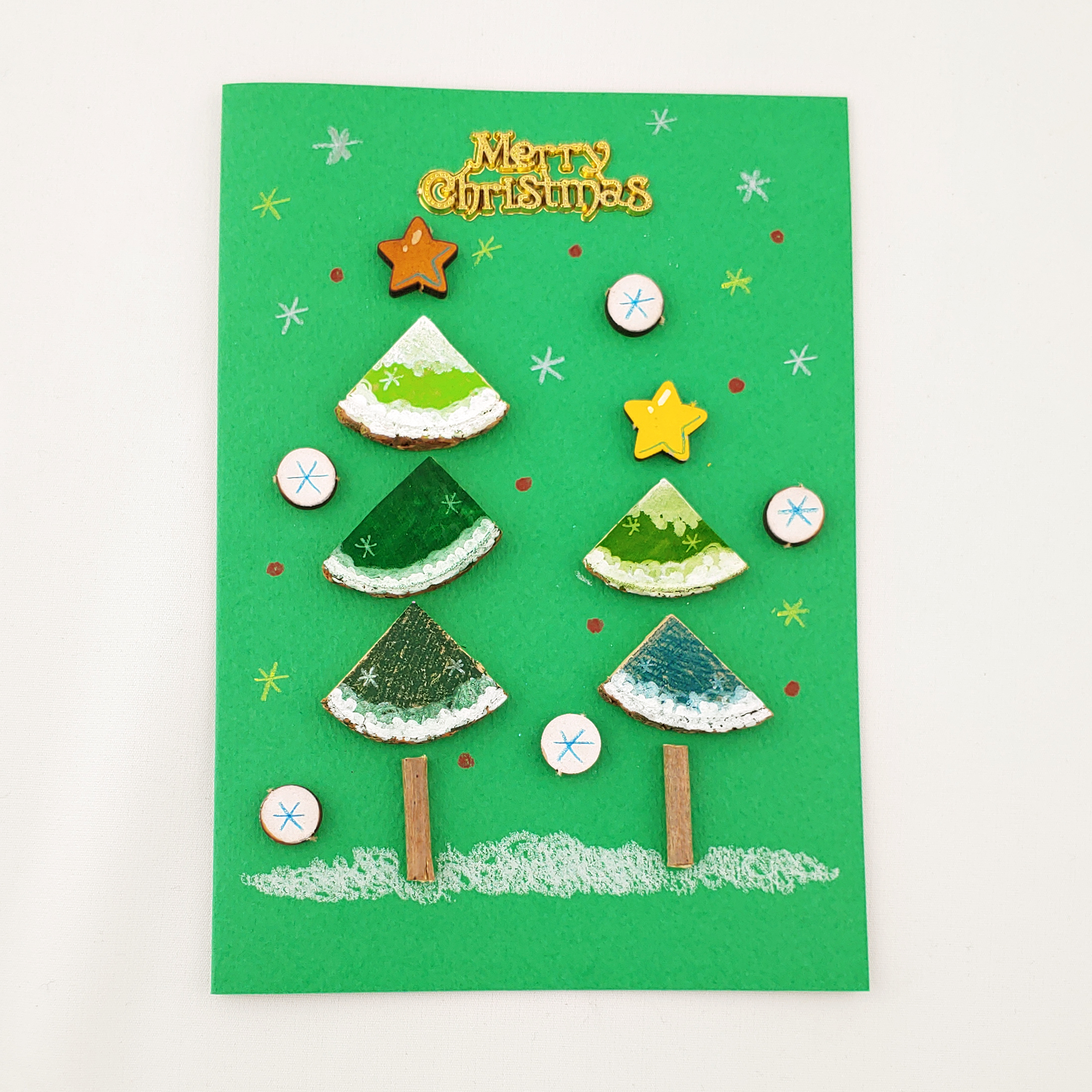 [오렌지네1176] 크리스마스 나무 카드 -트리