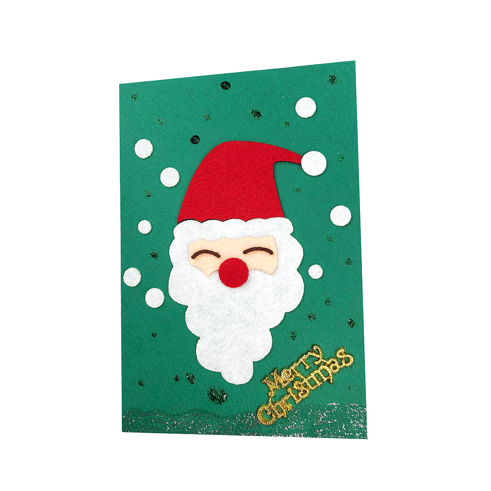 [오렌지네1733] 크리스마스 펠트 산타 카드 만들기