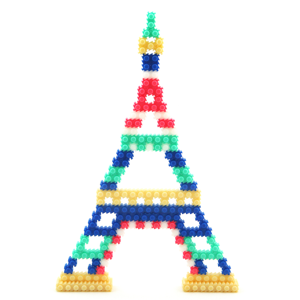 [오렌지네1404] 디폼 끼우기블럭 세계여러나라-에펠탑
