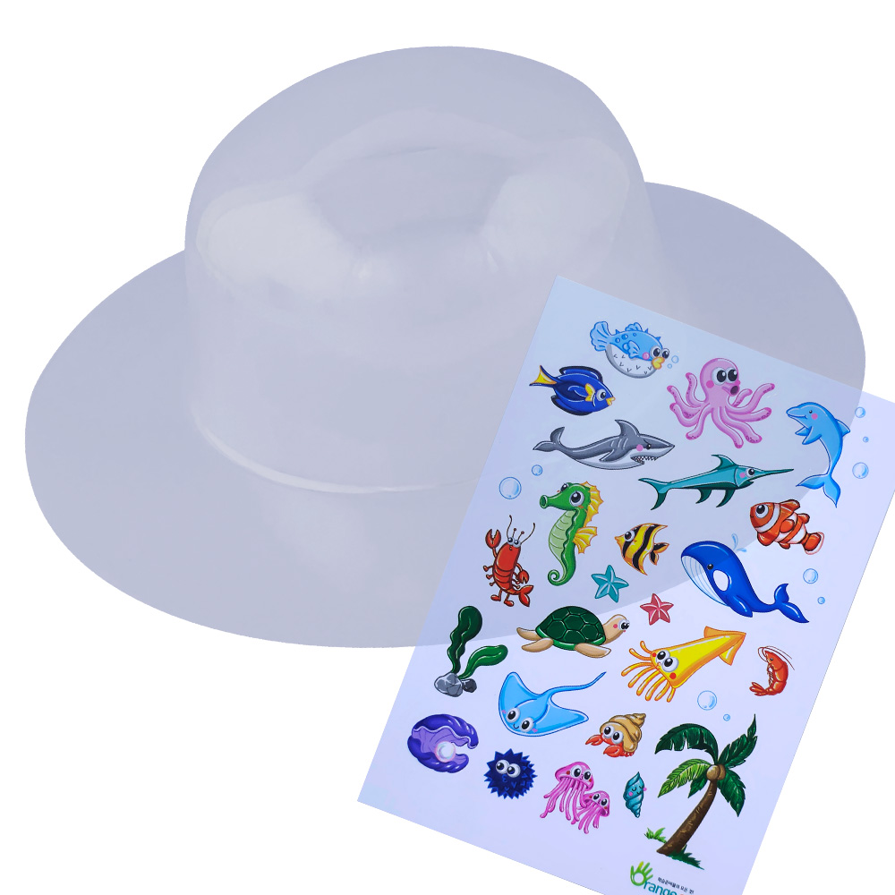 여름 투명 모자 만들기 - 옵션