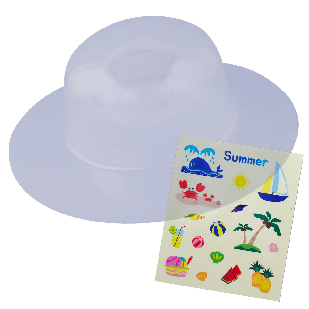 여름 투명 모자 만들기 - 옵션