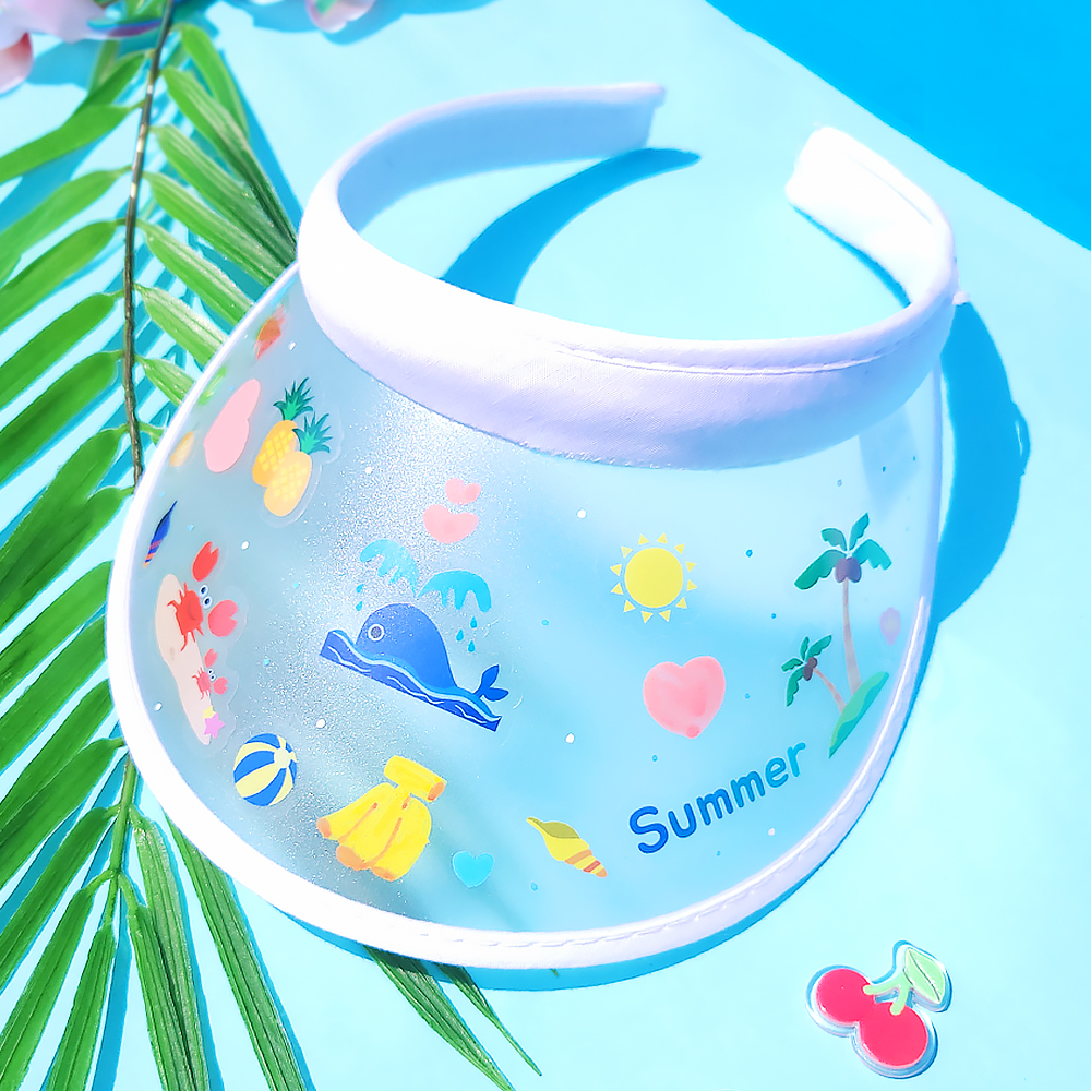 여름 반투명 썬캡 모자 만들기 - 여름 투명 스티커