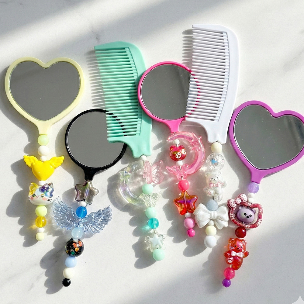 볼꾸 DIY 동대문 비즈 거울 머리 빗 꾸미기세트 키트 빗꾸 거꾸 고급 / 펜꾸 비즈공예