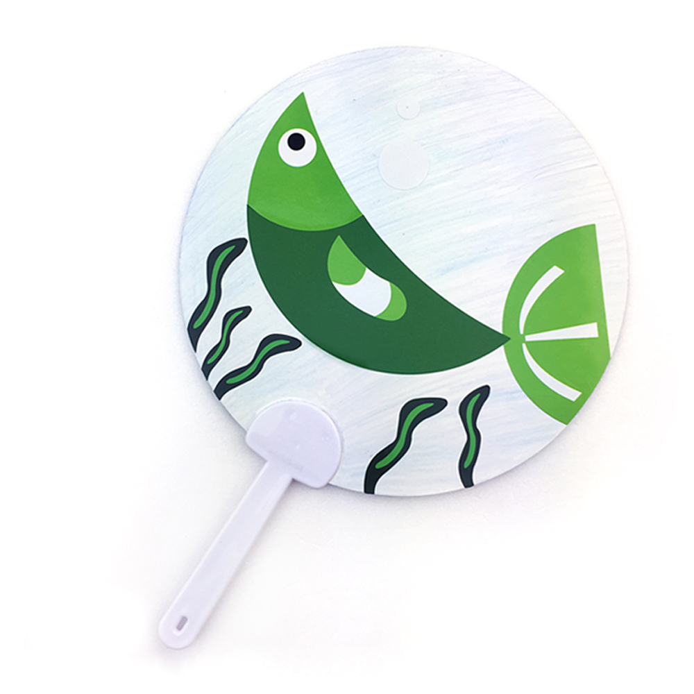 [부채만들기]물고기부채-초록물고기