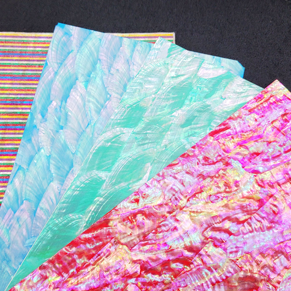 나전칠기 자개공예 전통 DIY 판자개 스티커 만들기재료 (대) / 자개수업 공예재료 생활나전 원데이 클래스 색동자개 색상